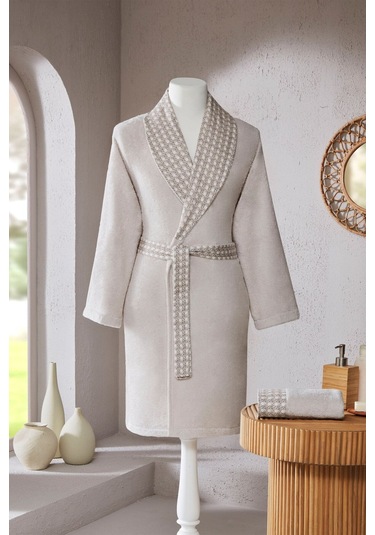 Özdilek Aurea Saten Kumaşlı Şal Yaka Kadın Bornoz Seti S/m Çok Renkli