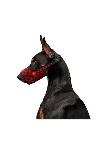 Waudog Collar Red Tartan Model Köpek Ağızlığı 14-20 Cm No:1