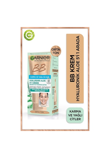 Garnier BB Krem Karma ve Yağlı Cilt Medium 40 ML
