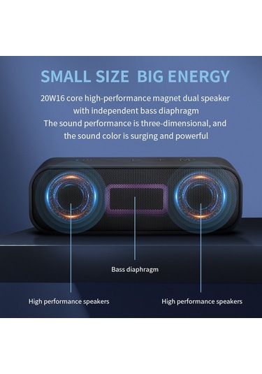 Cyboris S2 IPX6 Su Geçirmez Bluetooth Hoparlör