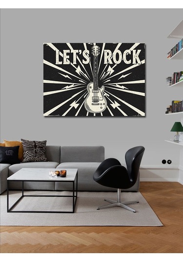 Kanvas Tablo Rock Ve Gitar Posteri
