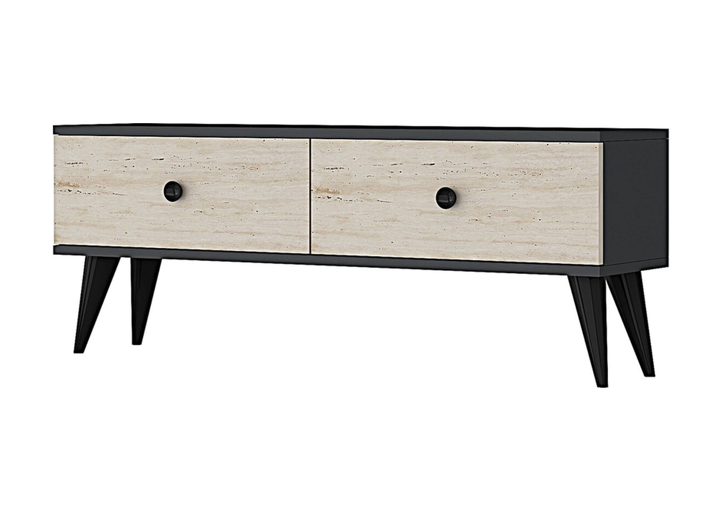 Tsa1202at - Mona Tv Stand Antrasit-traverten 120cm Antrasit