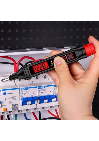 Samdoo "ht92 Akıllı Voltaj Test Kalemi - 12-300v Ac/dc, Sesli Ve Işıklı Alarm, Lcd Ekranlı, Ev Tamiri İçin"