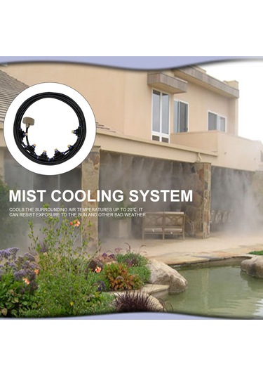 Xiyyadms "dayanıklı Bahçe Sisleme Sistemi - 6 Nozüllü Pe Hortum Seti 6-18m Seçenekli "