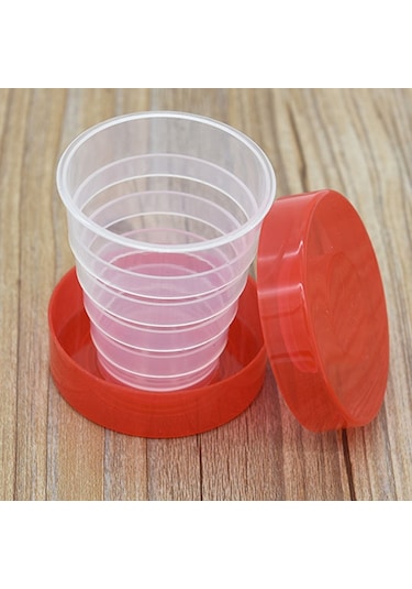 Cbtx 200ml Plastik Portabel Katlanır İçme Kupası Kullanarak Moda Açık Hava Etkinliği