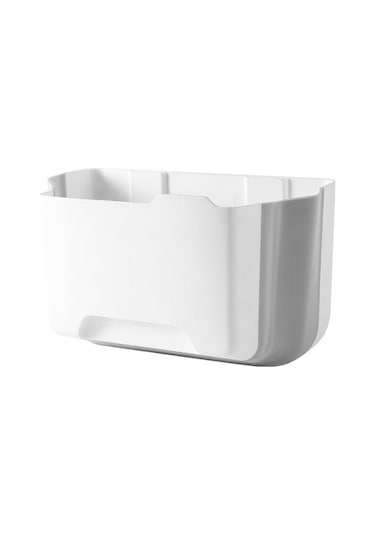 Ezere Portatif Katlanabilir Askılı Sihirli Ev Araç Çöp Kutusu R- Beyaz