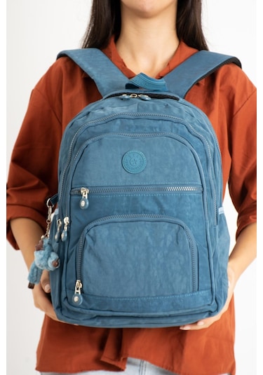 Ultra Hafif Orta Boy Sırt Çantası Unisex Mavi Model: 571-3c - Mavi