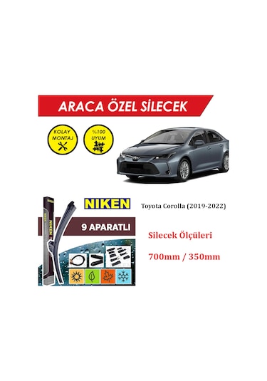 Toyota Corolla Uyumlu Ön Cam Silecek Takımı 2019-2022