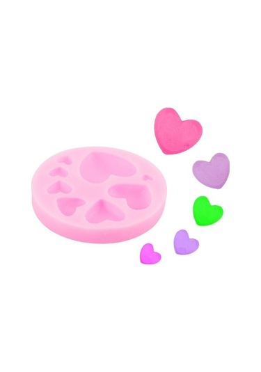 Fastbuy Fondan Kalp Kalıp, Dantel Desen, Süsleme Fırın Malzemeleri, Renkli Pastacılık Aksesuarları Çok Renkli