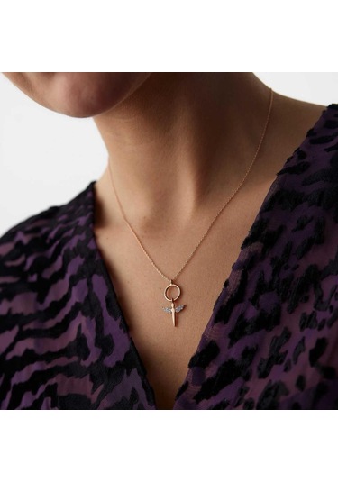 By Golden House Hoop Melek Kolye