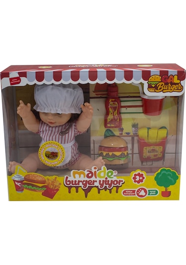 Oyuncak Bebek Maide Burger Yiyiyor Türkçe Konuşur Oynar Gözlü