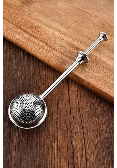 Paslanmaz Çelik Demlik Çay Süzgeci Bitki Çayı Süzgeci Çay Kahve Demleme Basmalı Çay Süzgeci Çelik