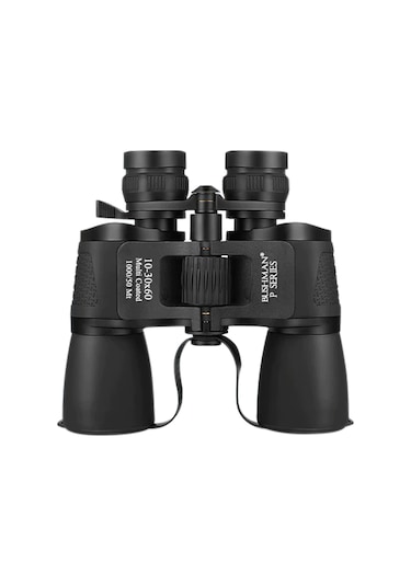 Bushman P Serisi 10-30x60 Zoomlu Dürbün Siyah