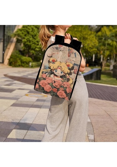 Trendooze Uygun, Siyah Siyah Sırt Seyahat, Sailor Organizasyon Moon Kawaii Karikatür, İş İnç İle, İçin, Genç, Dizüstü Çoklu Cf74 Çantası, Çalışması Bölmeleri Bilgisayara 15.6 Zd Siyah