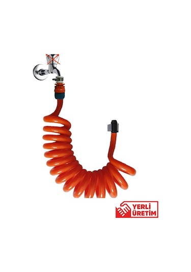 Plasyay Spiral Wc Banyo Veranda Yıkama Hortum Seti