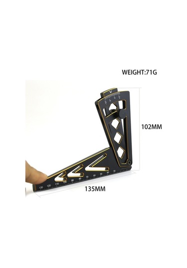 Ebitda 15 Jant Ayar Cetveli - 1/7, 1/8, 1/10 Rc Araçlar İçin Alüminyum Ölçüm Aleti