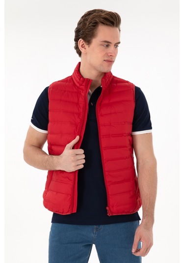 U.s. Polo Assn. Erkek Kırmızı Yelek Dokuma 50299395-vr030 Kırmızı