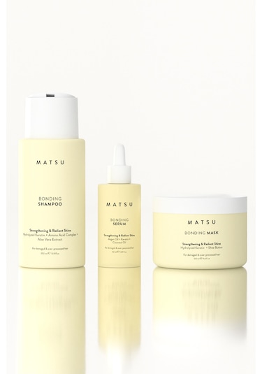 Matsu Bonding 3’lü Set | Bağ Yapılandırıcı Şampuan + Maske + Serum