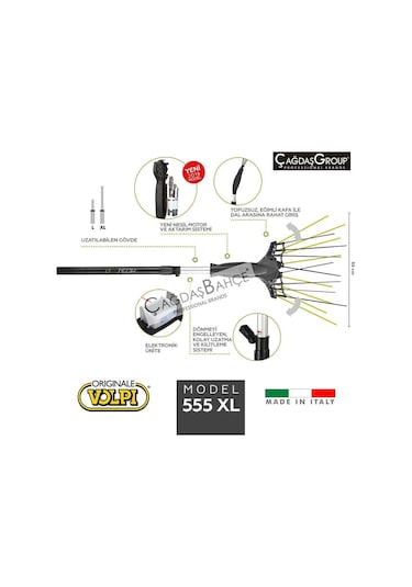 Volpi 555Xl Zeytin Hasat Makinesi 24V İtalyan 2  Devirli