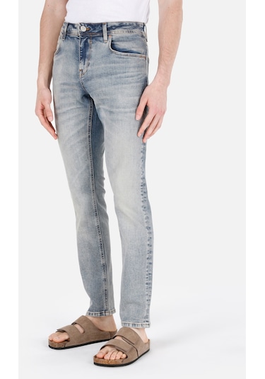 Colins 044 Karl Normal Kesim Düşük Bel Düz Paça Mavi Erkek Jean Pantolon 001