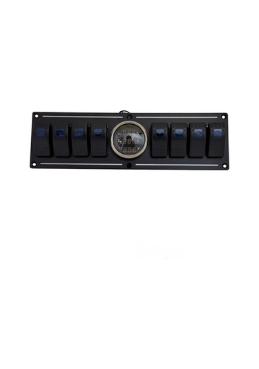 Shuıvan Switch Panel 8'li Dijital Seviye + Voltmetre Kontrol Paneli-1743