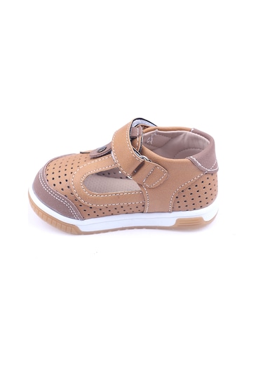 Papuçsepeti 2878 Erkek Bebek İlkadım Ortopedik Ayakkabı Sandalet 001