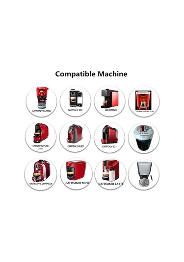 İ Cafilas Hlb12 Yeniden Kullanılabilir Kahve Kapsül Filtresi Caffıtaly/Tchibo Cafissimo 2 Capsule