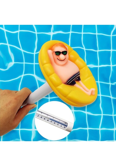 Yüzme Havuzu Termometre Gölet Spa Jakuzi Sıcaklık Ölçer