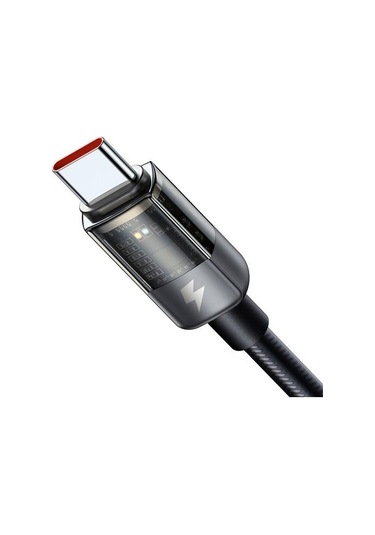 Mcdodo Ca-2840 Typec Typec 100w Ledli Power Off Hızlı Data Sarj Kablo 1.2m-siyah