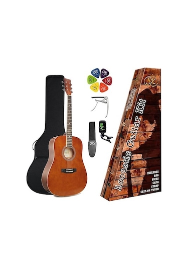 Sx Sd104kbr Akustik Gitar Kahverengi
