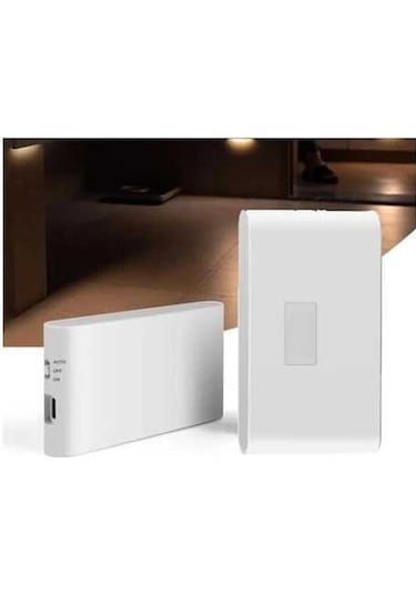 Ganzhoushop Sensörlü Şarjlı Led Kablosuz Harekete Duyarlı Dekoratif Ceviz Aplik Lamba Fs - Akıllı Aydınlatma Çözümü Ceviz