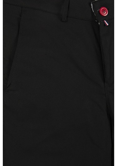 Terapi Men Erkek Siyah Slim Fit Keten Şort Çokrenkli7