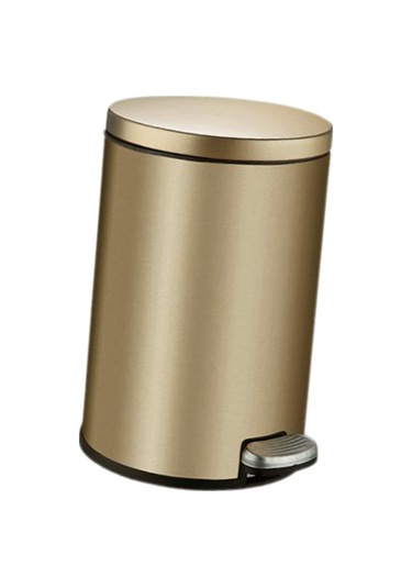 Suntek Magideal  Yuvarlak Adımlı Çöp Kovası Toz Kutusu Eller Altın