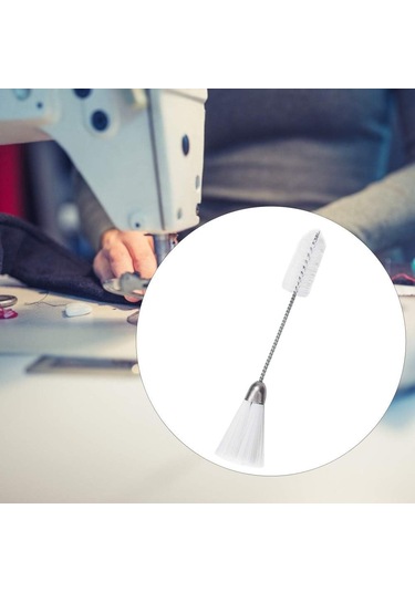 Uçlu Dikiş Makinesi Temizleme Fırçası, Naylon Paslanmaz Çelik Tem