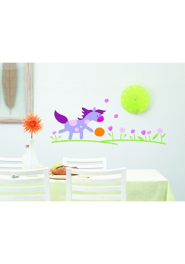 DUVAR SÜSÜ (STİCKER) KÜÇÜK AT DESENLİ PVC 70X50X0,5CM