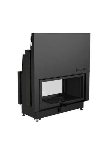 Echa Tech Asansörlü Tünel Çelik Şömine Haznesi İki Yüzlü 100 X 51
