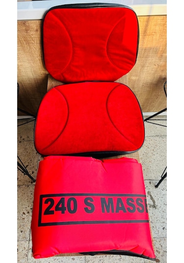Massey Ferguson 240 Düz Kırmızı Branda Ve Kırmızı Koltuk Kılıfı