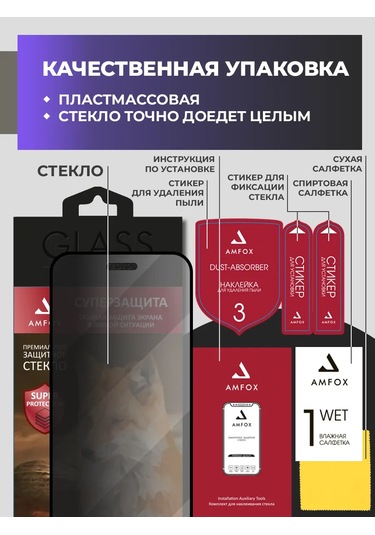 Amfox iPhone Uyumlu 13, 13 Pro Ve 14 İçin Anti-spy Koruyucu Cam 3'lü Paket 449737198