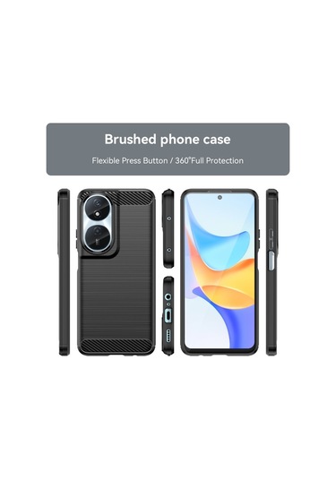 Willowhaven Honor 90 Smart Için Fırçalanmış Dokulu Tpu Kılıf