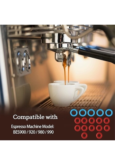Metabagua Breville Espresso Makineleri Için Kahve O-halka Contası Bes900/920/980/990 Kahve Makinesi Conta Halkası A 5v7f41 Beyaz