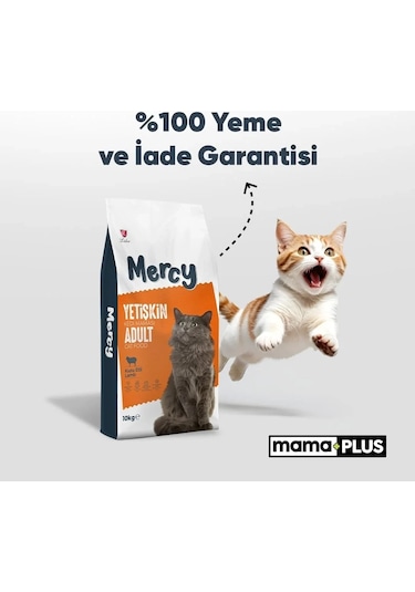 Mercy Kuzu Etli Yetişkin Kedi Maması 10 KG