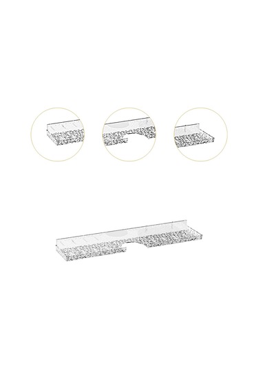 Homyl Lavabo Rafı Banyo Tezgahı Düzenleyici Sabun Fırçaları Temizlemek