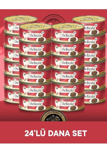 Reflex Plus Delizzia Yetişkin Dana Etli Gravy Kedi Maması 24x85 Gram
