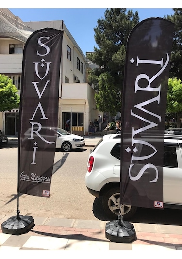 Özel Logolu Yelken Plaj Bayrağı