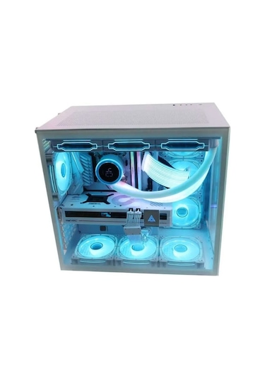Game Master F-7 7 RGB Fanlı ATX Oyuncu Bilgisayar Kasası Beyaz