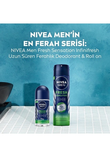 Nivea Fresh Sensation Erkek Sprey Deodorant 3 x 150 ML
