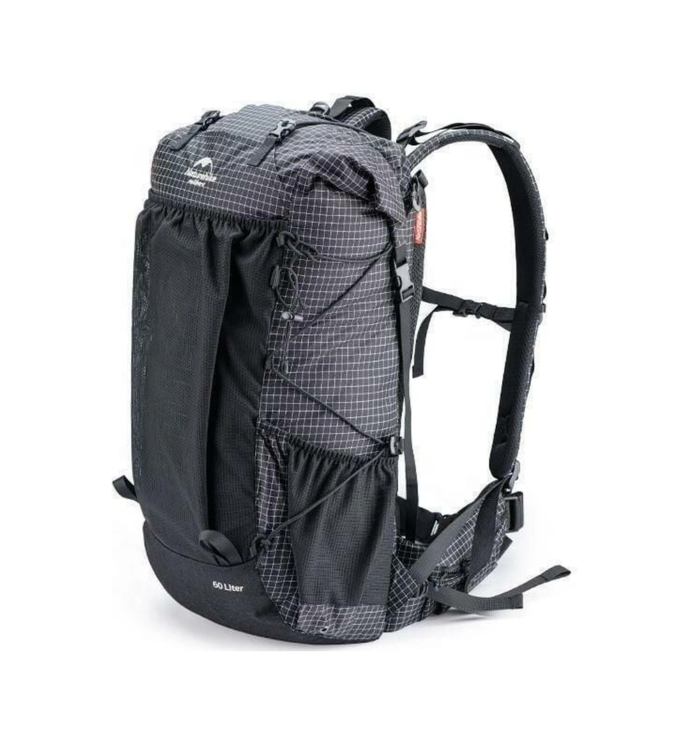 Naturehike 60+5 Trekking Sırt Çantası Siyah Siyah