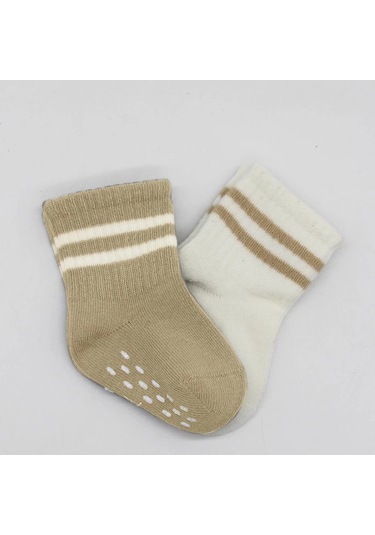 Bistyle Çemberli Kaymaz Soket Çorap 2'li Bs10125 Bej-ekru Bej-ekru Bej - Ekru