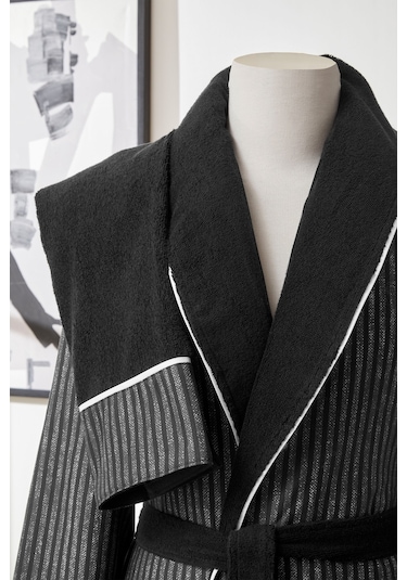 Özdilek Maskülen Erkek Bornoz Seti 479846 Siyah