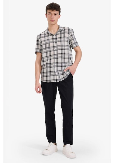 Defacto Jogger Fit Dar Paça Pamuklu Pantolon Z6475az25aubk81 Siyah